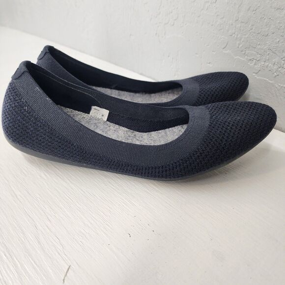 Allbirds Size 9 | Navy Knit Tree Breezer Washable Slip On Ballet Flats Shoes - Picture 4 of 8